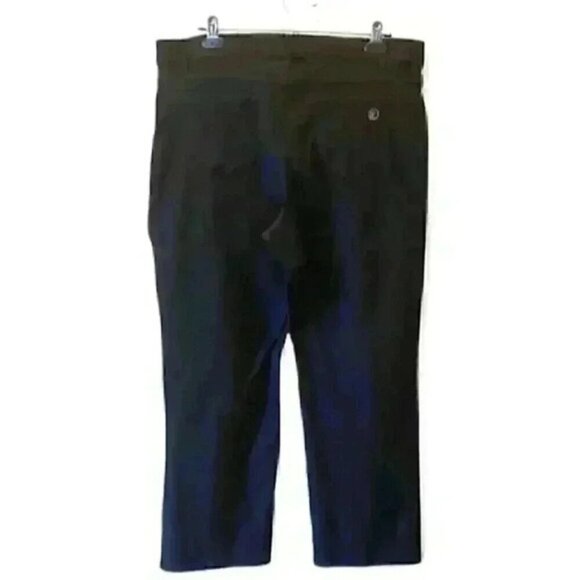 Simon Chang Jeans High Rise Straight Leg Cropped Stretch Fit Black  Size 16 - Picture 3 of 16